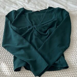 Olive Green Long Sleeve Abercrombie Shirt